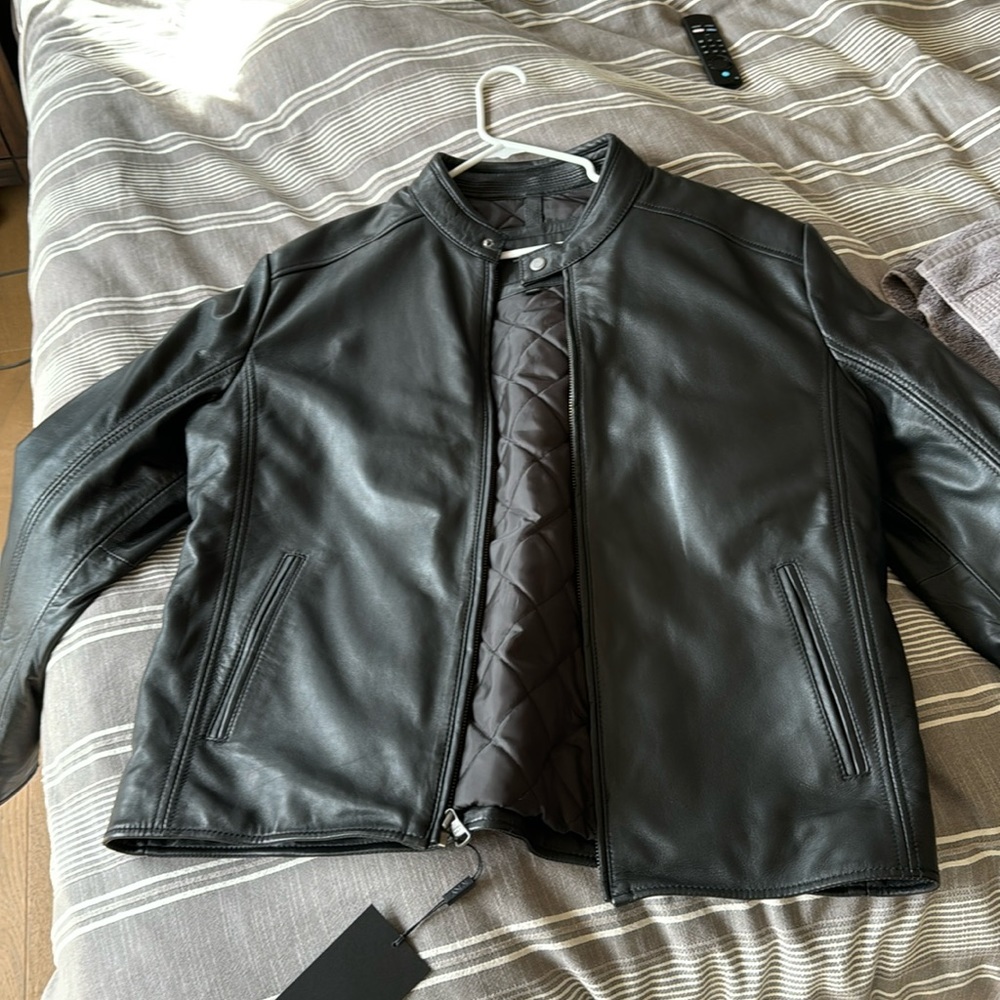 Marc New York Men's Leather Moto Jacket - New  NWT